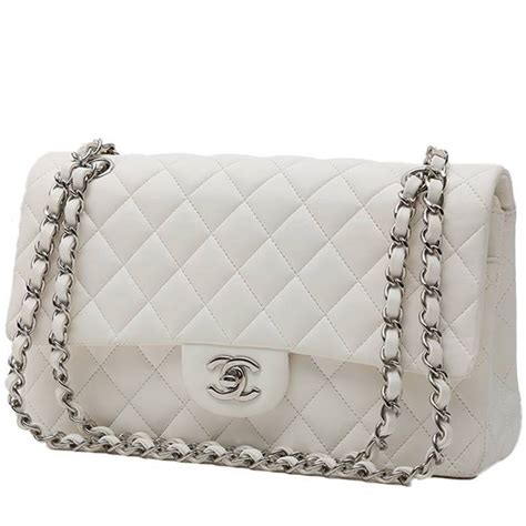 sac chanel timeless blanc|sac Chanel second main.